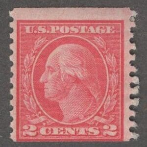 Scott# 492 "WASHINGTON" TYPE III, PERF 10 VERTICAL COIL, MNH