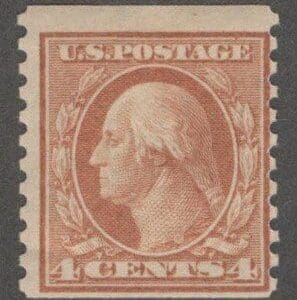 Scott# 495 "WASHINGTON" ROTARY PRESS COIL, VERTICAL PERF 10, MINT