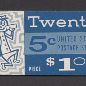 Alternative view of Scott# BK112 "HI-BRITE PAPER" INTACT BOOKLET WITH PSE CERT * SCARCE *