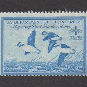 Scott# RW15 "DUCK STAMP" 1947 "BUFFLEHEADS" MINT