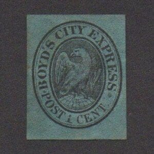 Scott# 20L15-L59 BOYD'S LOCAL "EAGLE" UNUSED, NICELY CENTERED