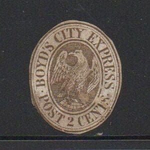 Scott# 20L19-L60 BOYD'S LOCAL "EAGLE ON GLOBE" USED, TRIMMED