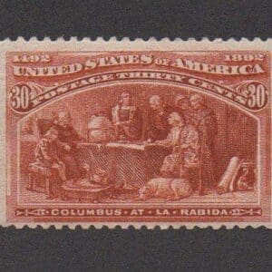 Scott# 239 COLUMBIAN "AT LA RABIDA" MINT, NICELY CENTERED