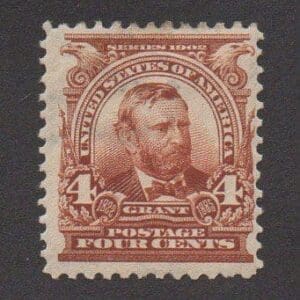 Scott # 303 "GRANT" ORNATE DESIGN SERIES, MINT, NICELY CENTERED