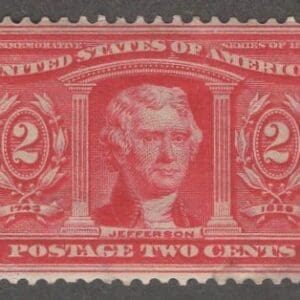 Scott# 324 "JEFFERSON" LOUISIANA PURCHASE, USED, VERY LITE CANCEL
