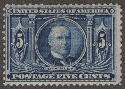 Scott# 326 "PRESIDENT WILLIAM McKINLEY" LOUISIANA PURCHASE, MINT