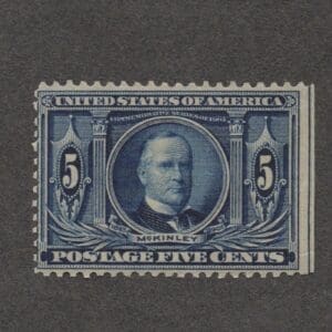 Scott# 326 "McKINLEY" LOUISIANA PURCHASE, MNH, OG, MARGIN SINGLE