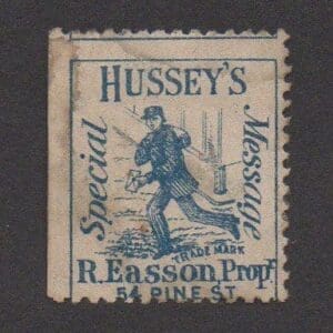 Scott# 87L64 L190 HUSSEY'S "SPECIAL MESSAGE" LOCAL, USED