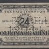 U.S. "OLEO MARGARINE REVENUE" STAMPS, USED WITH PERFIN