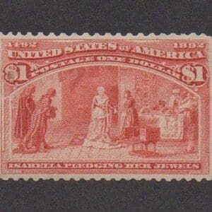 Scott# 241 "COLUMBIAN" USED, VERY LITELY CANCELED, WELL CENTERED