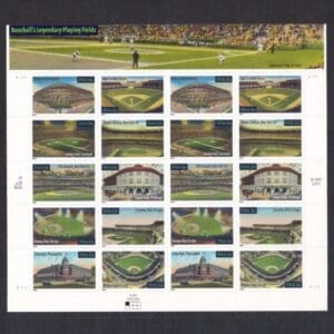 Scott# 3510 "BASEBALL PLAYING FIELDS" INTACT SHEET (20) MNH