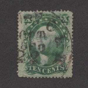 Scott# 35 "WASHINGTON" USED TYPE V, BALTIMORE CDS DATED OCT. 22, 1860