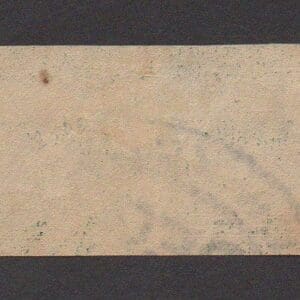 Alternative view of Scott# 314 "FRANKLIN" IMPERF PAIR WITH N.Y. REG. DOUBLE OVAL CANCEL