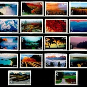 Scott#s C133-C150 "SCENIC AMERICAN LANDSCAPES" MNH SINGLES SET (18)