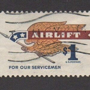 Scott# 1341 "AIRLIFT- FOR OUR SERVICEMEN" USED, NICELY CENTERED