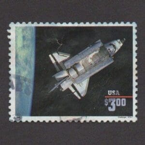 Scott# 2544 "PRIORITY MAIL - SPACE SHUTTLE CHALLENGER" SINGLE, USED