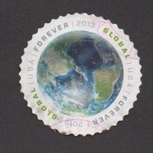 Scott# 4740 "GLOBAL FOREVER-SATELLITE VIEW of EARTH" W/RED LOCAL