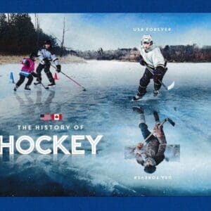 Scott# 5252a-53a (5253c) "HISTORY of HOCKEY" S/A SOUVENIR SHEET, MNH