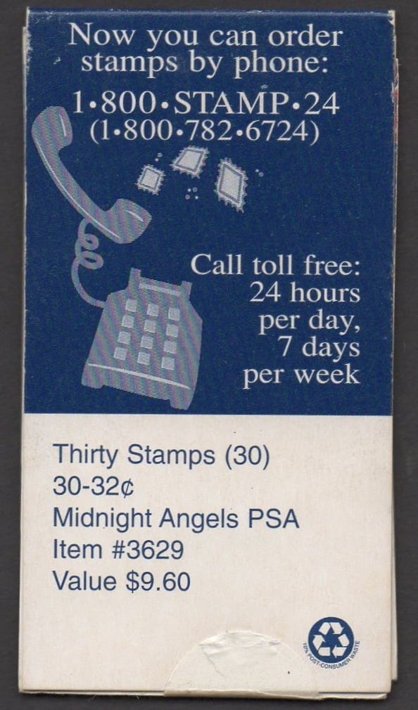 Scott# BK233E "HOLIDAY GREETINGS" INTACT MAKESHIFT BOOKLET (30) MNH - Image 2