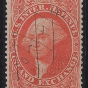R66c "INLAND EXCHANGE" USED REVENUE WITH PEN CANCEL