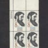 Scott# 1446 SIDNEY LANIER-POET PLATE BLOCK, MINT NICELY CENTERED