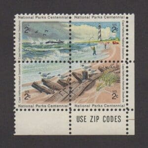 Scott# 1448-51 "NATIONAL PARKS - CAPE HATTERAS" ZIP BLOCK MNH
