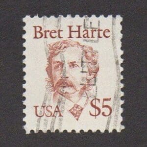 Scott# 2196 "BRET HARTE-AUTHOR" USED SINGLE, NICELY CENTERED
