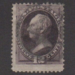 Scott# 162 "CLAY" CONTINENTAL PRINTING, GEOMETRIC CORK CANCEL