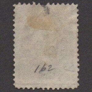 Alternative view of Scott# 162 "CLAY" CONTINENTAL PRINTING, GEOMETRIC CORK CANCEL