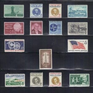 1959 COMMEMORATIVE YEAR SETS (21) ISSUES, MNH, NICELY CENTERED