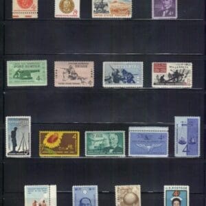 1961 COMMEMORATIVE YEAR SETS (17) ISSUES, MNH, NICELY CENTERED