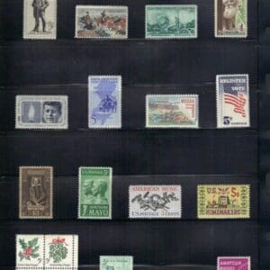 1964 COMMEMORATIVES YEAR SET (19) ISSUES, MNH, NICELY CENTERED