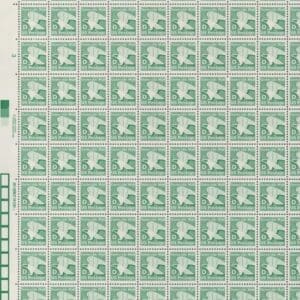 Scott# 2111 "MAKE-UP "D" RATE SHEET (100) MNH, WELL CENTERED