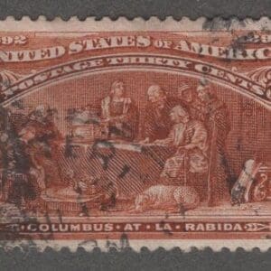 Scott# 239 "COLUMBIAN - AT LA RABIDA" CDS LOCAL CANCEL