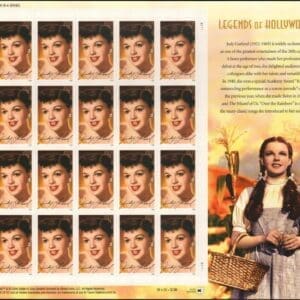 Scott# 4077 "JUDY GARLAND" LEGENDS of HOLLYWOOD SHEET (20) MNH