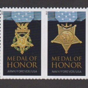Scott# 4822-23 "MEDAL OF HONOR - ARMY & NAVY"  S/A PAIR, MNH
