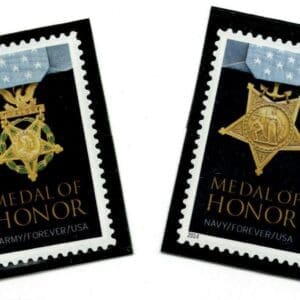 Scott# 4822-23 "MEDAL OF HONOR - ARMY & NAVY" S/A SINGLES, MNH