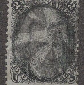 Scott# 73 "BLACK JACK" WITH A NICE FANCY COGWHEEL CANCEL