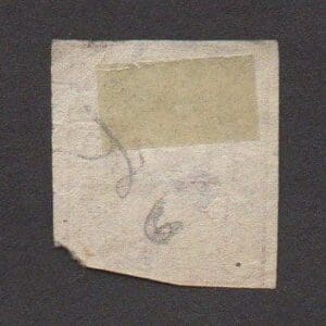 Alternative view of Scott# 6 "HAMBURG - GERMAN STATES" IMPERF WITH BAR LOCAL CANCEL