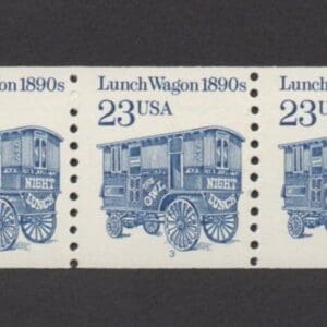 Scott# 2464a "LUNCH WAGON" DULL GUM PNC (5) PLATE # 3