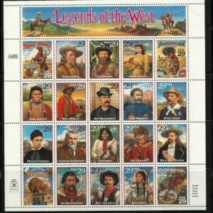 Scott# 2869 "LEGENDS of the WEST" COMPLETE SHEET (20) MNH