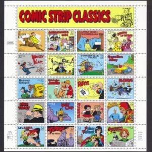 Scott# 3000 "COMIC STRIP CLASSICS" INTACT SHEET (20) MNH