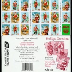 Scott# 3008-11a "SANTA & CHILDREN" BOOKLET- SEALED USPS PKG P# V4444 - Image 3