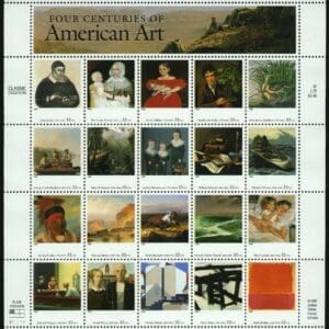 Scott# 3236 "AMERICAN ART" INTACT SHEET (20) MNH, NICELY CENTERED