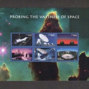Scott# 3409 "PROBING THE VASTNESS of SPACE" INTACT SHEET (6)