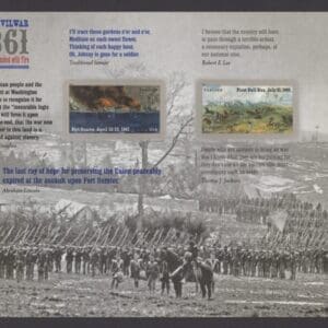 Scott# 4522-23 CIVIL WAR 1861 SOUVENIR SHEET (12) MNH - Image 2