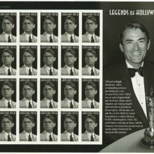 Scott# 4526 "GREGORY PECK-LEGENDS OF HOLLYWOOD" S/A SHEET (20)MNH