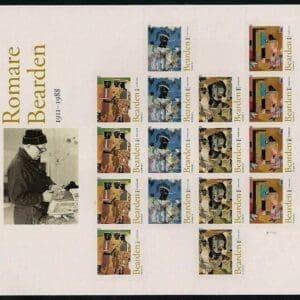 Scott# 4566-69 "ROMARE BEARDEN - ARTIST" S/A SHEET (16) MNH
