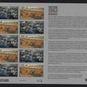 Scott# 4787-88 CIVIL WAR 1863 SOUVENIR SHEET (12) MNH P.O. FRESH