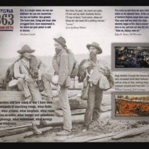 Alternative view of Scott# 4787-88 CIVIL WAR 1863 SOUVENIR SHEET (12) MNH P.O. FRESH